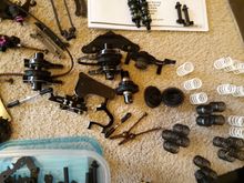 extra front spool, two diffs, extras steering block