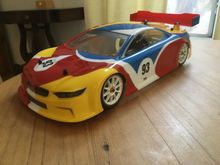 Replica of a BMW Art Car done by a local painter.