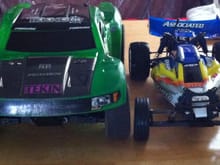 My SCT410 &amp; Wife's B4.2
Her first RC of her own.