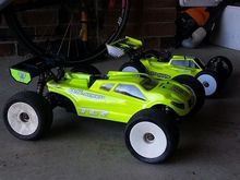 Both cars ready to race!