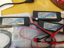 These are three 7.4 volt batteries with deans connectors