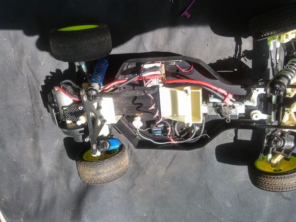 RC10 Re Re will probably need new shock seals in the front.  They are leaking.