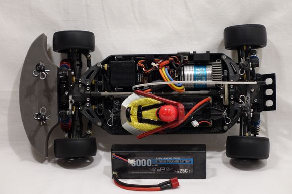 Driver figure and two battery packs