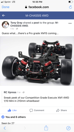 For those that don’t use Facebook. Xpress showed this last night. A more race grade version.  3Racing is also supposed to have both basic and race grade version. But still waiting for any kind of release dates. 