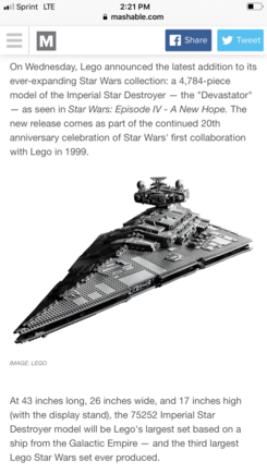 LEGO.    Only $699.99