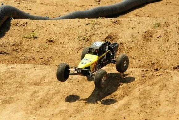 Losi Buggy in action Texoma Hobby Shop Toys for Tots Race