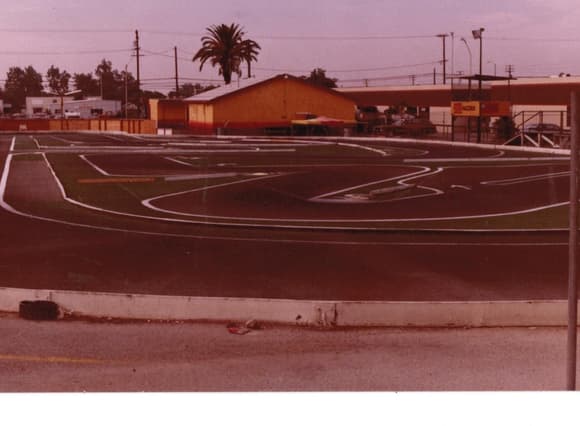 The Ranch Pit Shop on road track in 1984-85