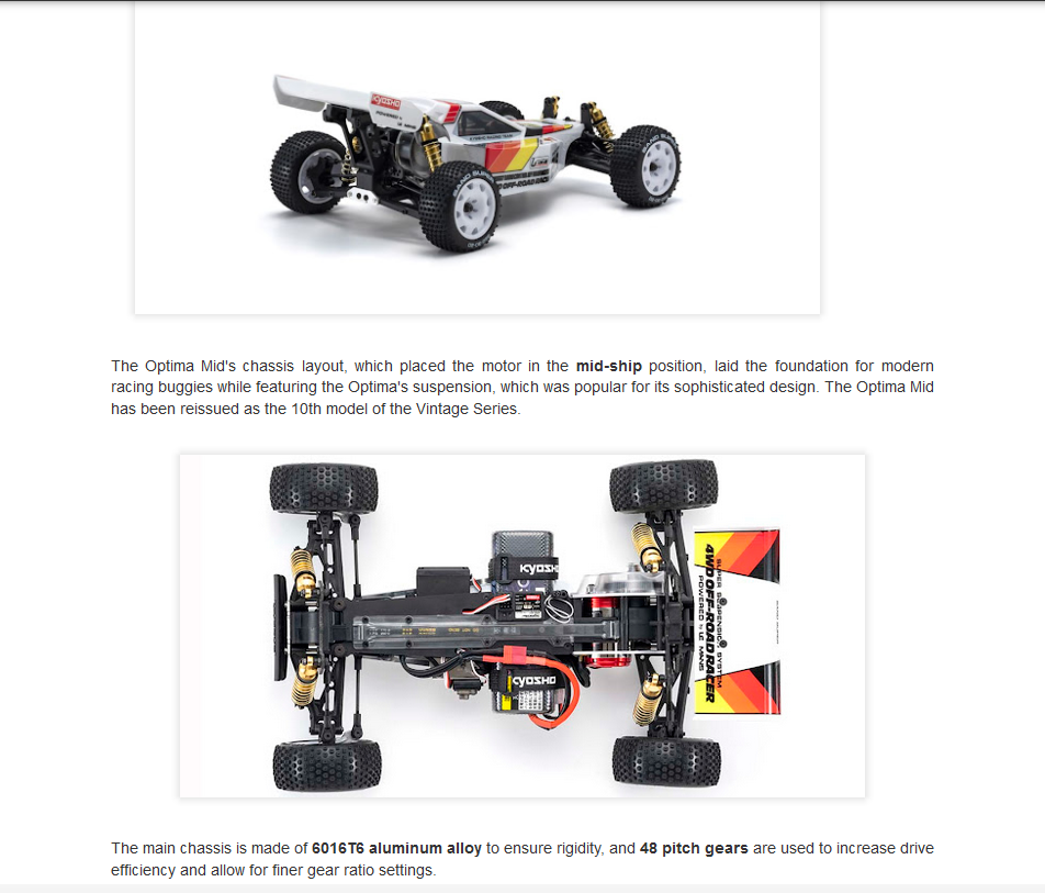 OPTIMA 4x4 buggy Ré-édition K30617 Kyosho