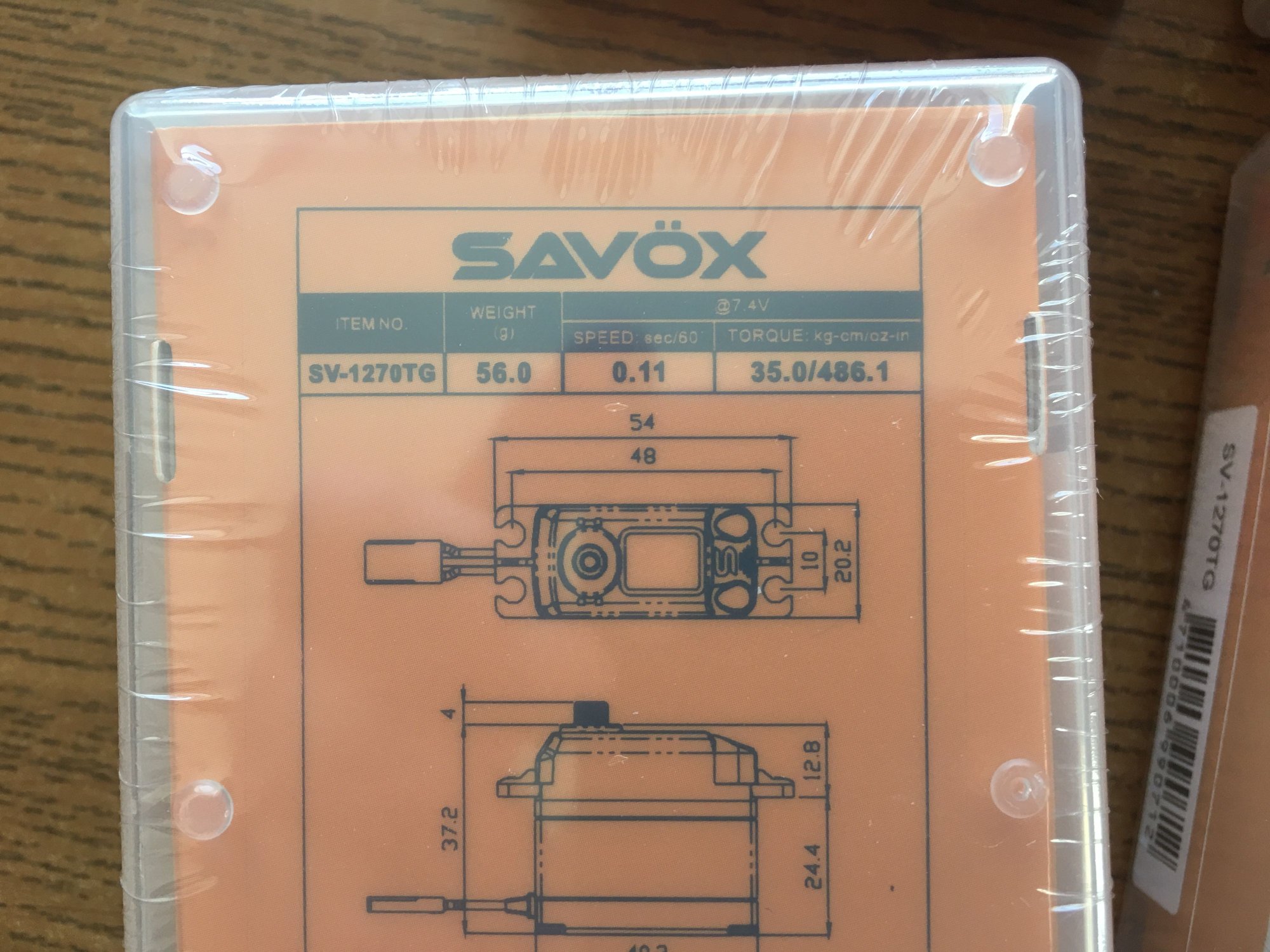 Savox Hv Coreless Digital Servo .11/486.1 Standard Size 7.4v SAVSV1270TG Savox Hv Coreless Digital Servo .11/486.1 Standard Size 7.4v SAVSV1270TG