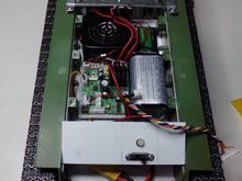 Lower hull internals.  I have built a custom speaker box now and installed a Visaton FRS7S speaker as the TK-50 blew out the Taigen speaker shown here.  I guess the extra amps from the TK-50 were too much for the little 3W Taigen.