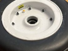 New Y/A F-18 front wheels , scale face , tire , rim . 