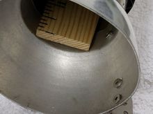 This is where the measurement should start, right at the opening of the pipe, no bell mouth.