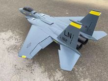 1/9 scale f-15
120-160 turbine 
59” wing and 85” long
