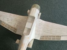 Going to start on the cockpit and canopies right after the fresh work at the stab and fin gets glassed up then primed.