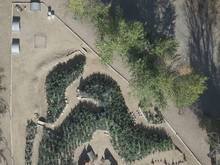 Full North area w abandoned airfield and POW lockup. 