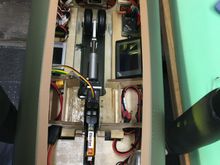 Overview of electronics. Battery tray. 