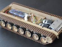 Leo 2A6 Custom DT modified stock hull with deck lift hinge. The hull sides are lined with aluminum and battery swaps will not upset the fragile turret innards.