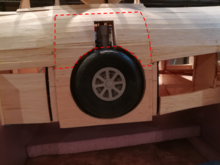 outline of gear access hatch.