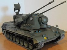 Custom Tamiya Gerard Flakpanzer Futaba 7 Channel.