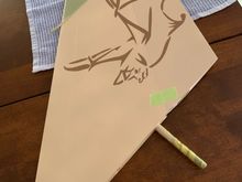 Painting has started. Callie Grapics paint mask. 119 “Bat” squadron 