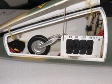 Four primary switches mounted in nose.