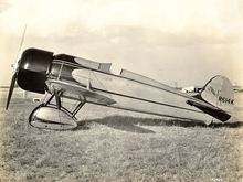 In 1929 this was the first civilian plane to fly faster than the military planes at the Cleveland air races