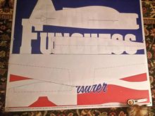 I decided to cut out the parts from the plans so I could position the wing, fuse and elevator on parts of the sign that may look better.