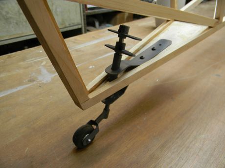 Completed tail wheel gear.