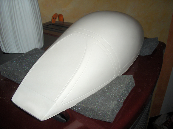 Plaster cast of the hood