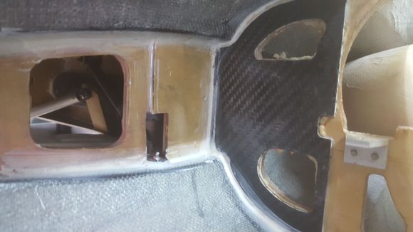 The main wing spar is actually the front main former. it is partially reinforced with carbon doublers.