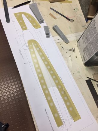 Some of the parts to build a outboard fence / pylon.