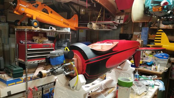 engine mounted using turnbuckles from hardware store for standoffs