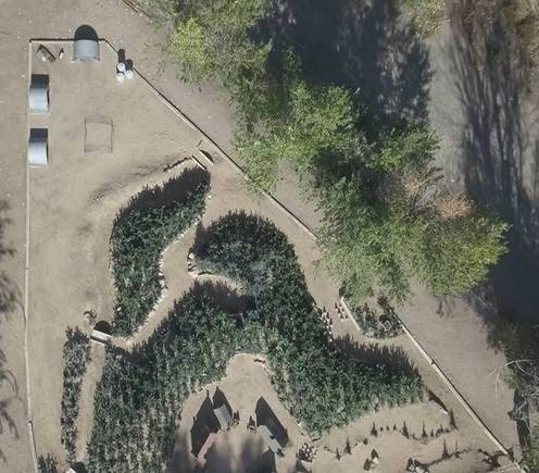 Full North area w abandoned airfield and POW lockup. 