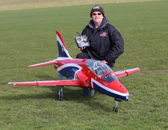 Paul Baker with his CARF Hawk, it has a really nice detailed cockpit