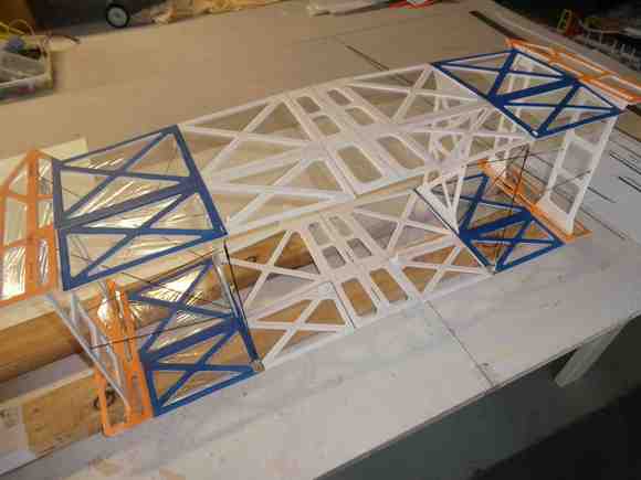 Adjustable Aileron joiners in place.