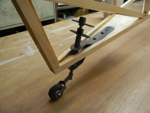 Completed tail wheel gear.