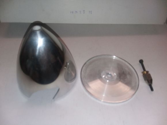 CNC all aluminum spinner and back plate with mounting bolt and prop shaft adapter nut NIP for only $10.00, any size!