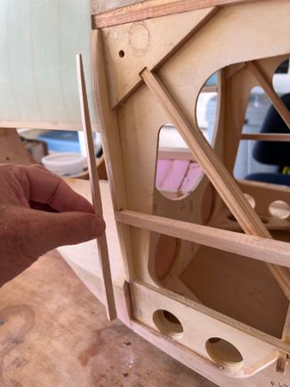 Wish I had figured this out before I tapered the side stringer into the front former.  I just had to make up a long wedge to replace what I originally removed.