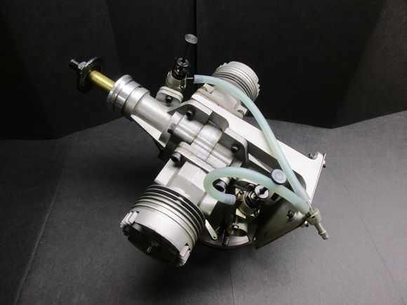 Engine is mounted on a stand 