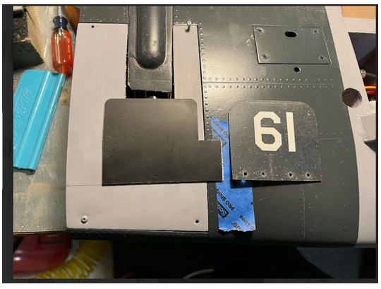 Cut out.  Original Byron piece on the right.