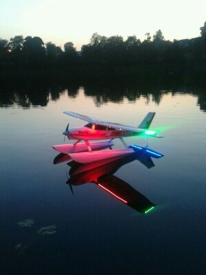 My Multiplex Mentor Float Plane in action at the local lake.