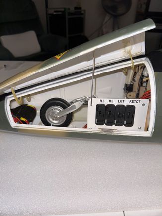 Four primary switches mounted in nose.