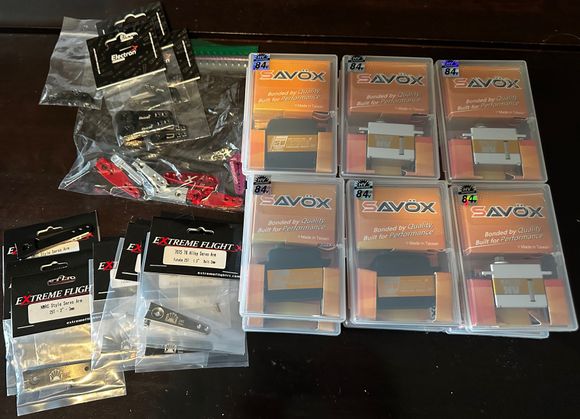 Servos and arms I plan on using