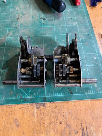 the old gearboxes, roughly 10 years old. 