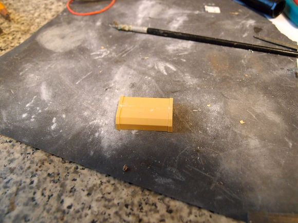 Removed the moulded bar across the centre of the block.