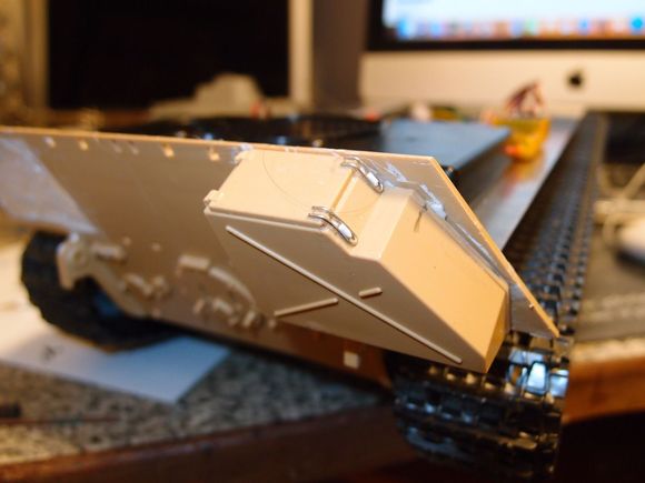 Latch for the lids added and bin sits on bracket. 