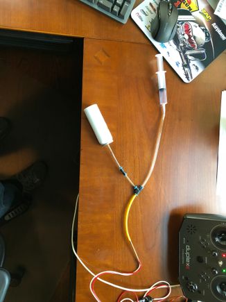 pitot test setup for Jeti Mspeed