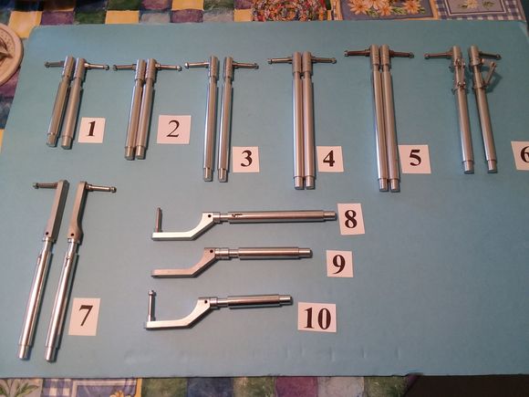 Made of aircraft grade aluminum that can easily be modified to fit a certain length you need at a very reasonable price too!!!