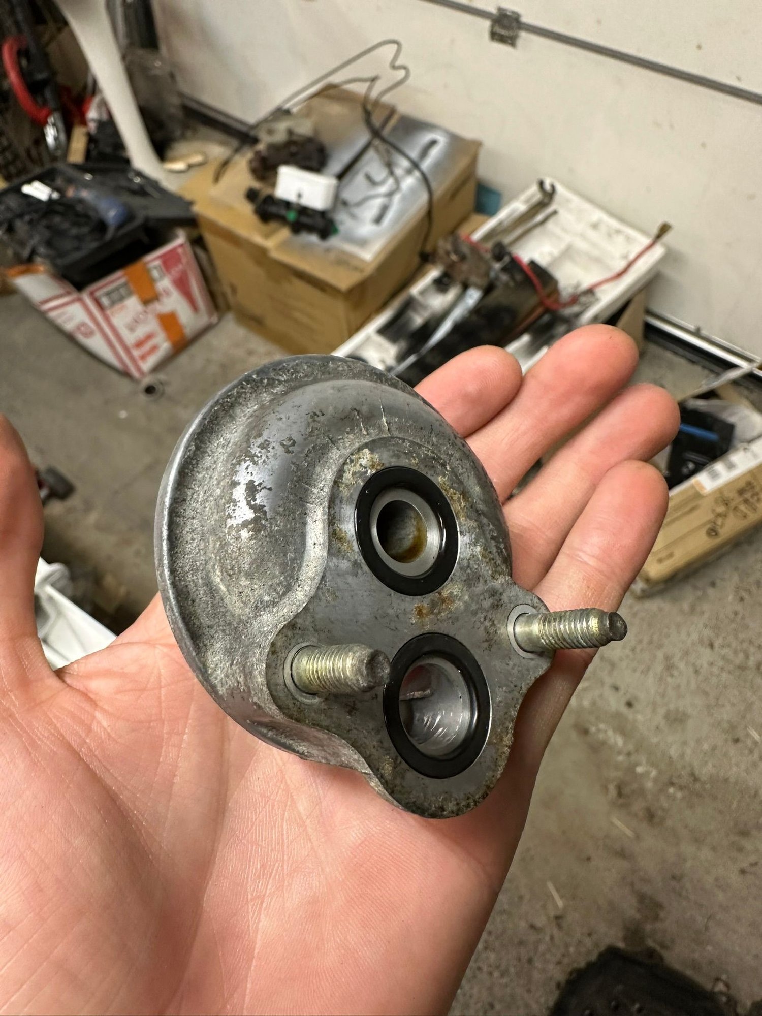 OEM oil filter stand