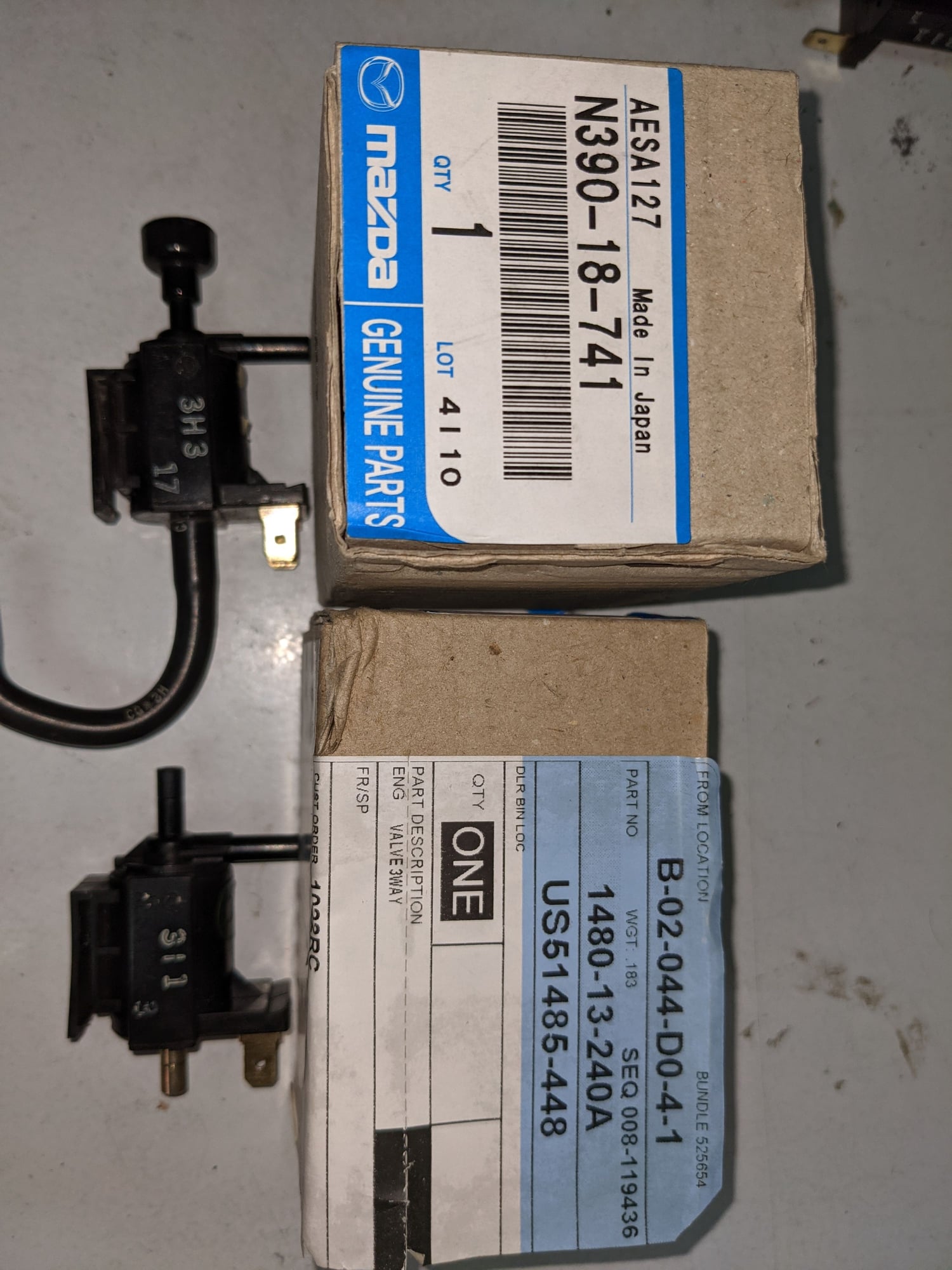 Engine - Electrical - FD3S OEM-Emissions Control Solenoid Valves. - Used - 1992 to 2002 Mazda RX-7 - Chandler, AZ 85249, United States